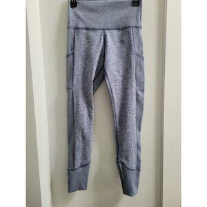 OFFLINE By Aerie The Hugger Hi-Rise Leggings Heathered Blue Pockets M